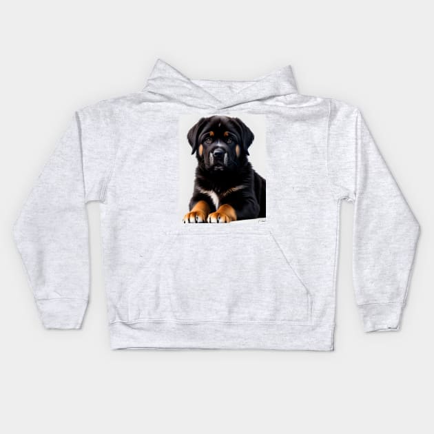 Tibetan Mastiff Puppy 04 Kids Hoodie by Jaymz Weiss Designz